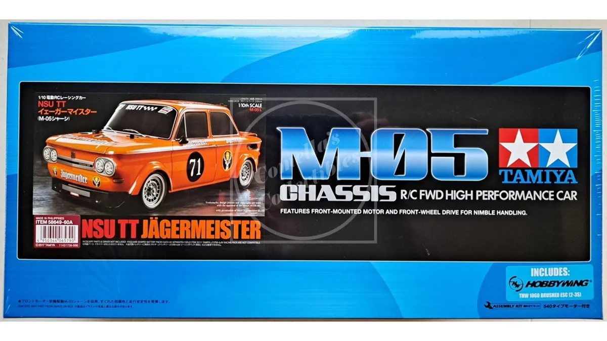Tamiya 1/10 NSU TT Jägermeister Kit M-05 Chassis FWD w/ Motor