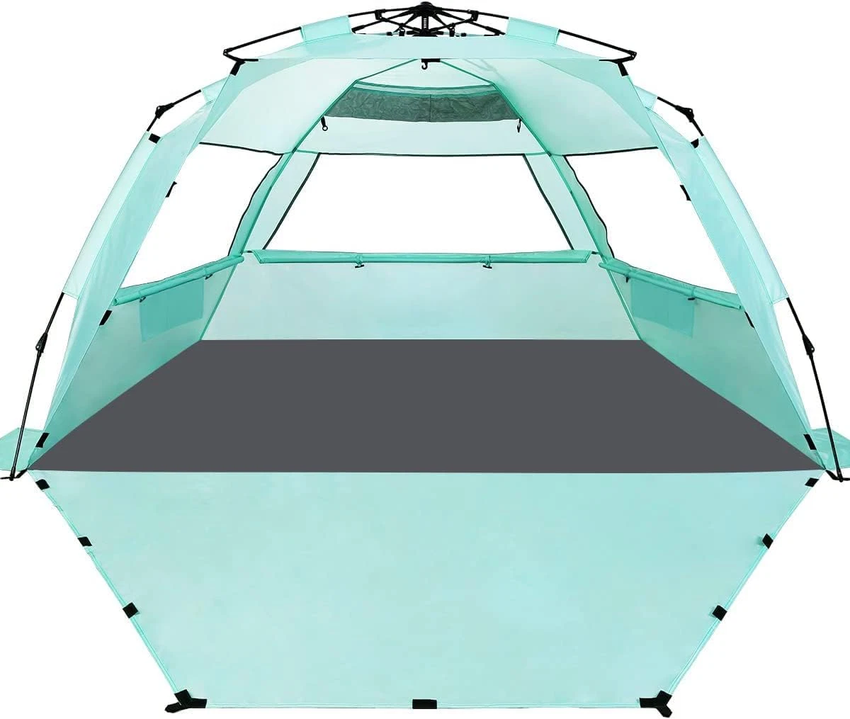 Deluxe XL Beach Tent for 3-4, UV Protection, Ventilated with Carry Bag