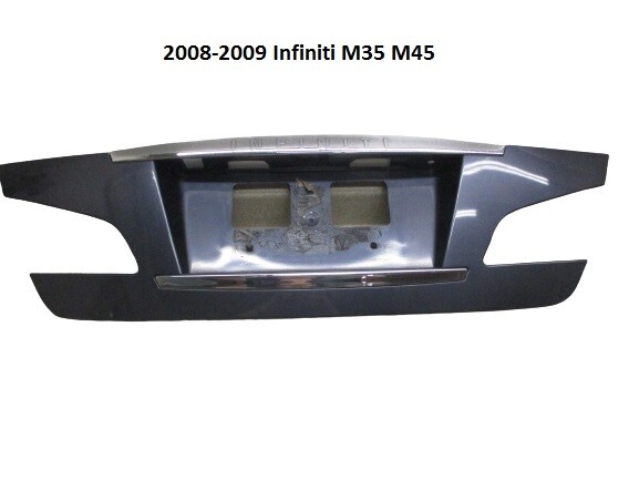 84810EJ82C 08 09 Infiniti M35 M45 Rear Trunk Lid Finish License