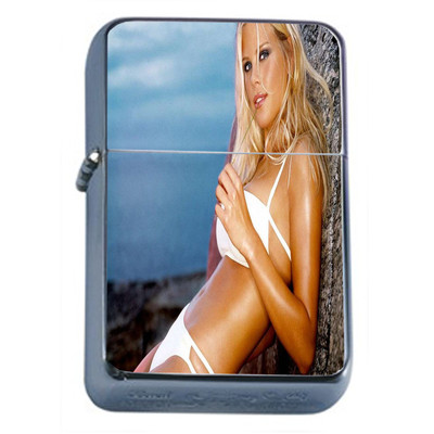 French Pin Up Girls D9 Flip Top Oil Lighter Windproof Resistant Flame