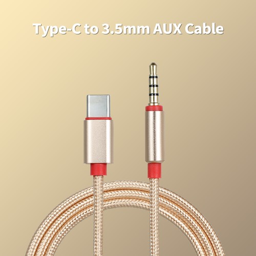 Type-C Male to 3.5mm TRRS Male Audio Cable 3.12ft USB-C to 3.5mm Headset Z4T7 - 第 3/3 張圖片