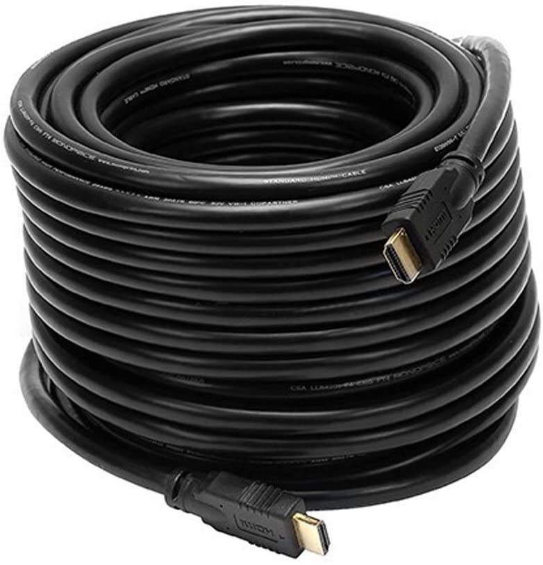 75ft 26AWG CL2 Standard HDMI Cable w/ Built-in Equalizer  IN-WALL - Black  7697