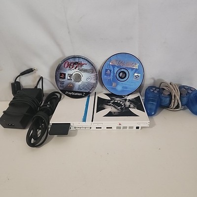Sony PlayStation 2 PS2 Slim White Console Bundle with Metal Gear & 007