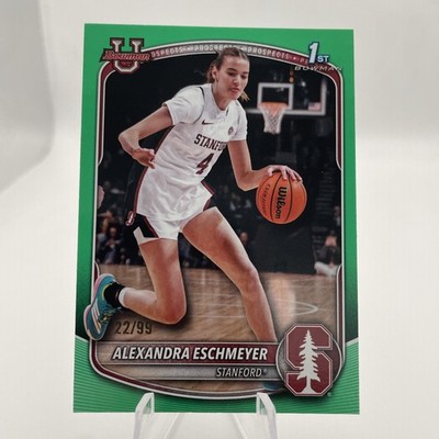 Alexandra Eschmeyer 2025-26 Bowman Chrome U Green /99 1st Bowman Refractor (S66)