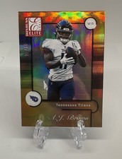 2021 Panini Donruss Elite 2001 Elite AJ Brown Gold /10 #36 Titans Eagles