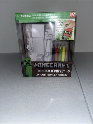 Tara Toys Minecraft Vinyl DIY Coloring Craft with Washable Markers for Kids