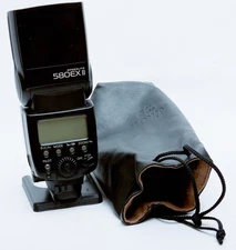 Canon Speedlite 580EX II Flash [Tested & Includes 3rd party carrying case]