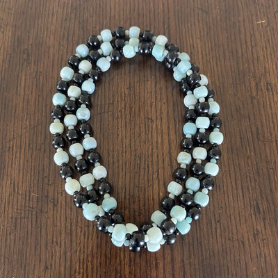 JAY KING Amazonite & Black Agate Beaded Necklace