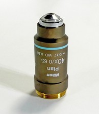 Nikon Plan 40x/0.65 ∞/0.17 WD 0.56 CFI INFINITY Microscope Objective Eclipse 55i