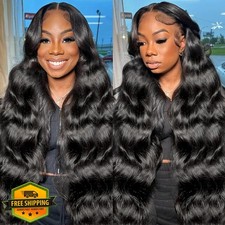 STOGEDEST 26" Body Wave Lace Front Wig HD Glueless Human Hair