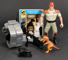 Jurassic Park Jaws Jackson Dino Trackers Complete Card #51 Kenner Dilophosaurus