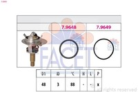 Facet Thermostat, KüHlmittel 7.8609 FüR MERCEDES-BENZ