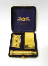 1920's Gillette Tuckaway Razor Set with Original Case and razors
