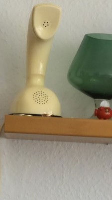 LM Ericsson Schweden Ericofon Cobra Telefon Beige 50er 60er Vintage