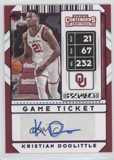 2020-21 Contenders Draft Picks Game Ticket Blue /99 Kristian Doolittle Auto 0ou2