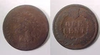 1881 Indian Cent About Good - Good AG - G