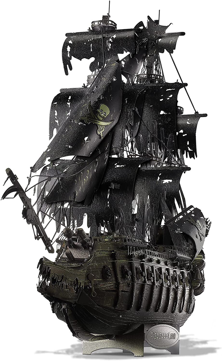 Metal 3D Puzzles for Adults, Flying Dutchman Pirate Ship Model