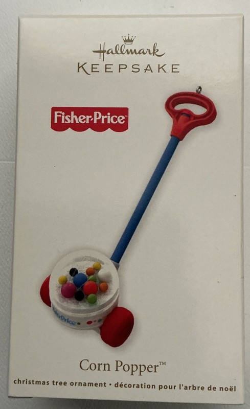 Hallmark Fisher Price Toy Corn Popper Keepsake Ornament 2012 NIB Oh The Memories