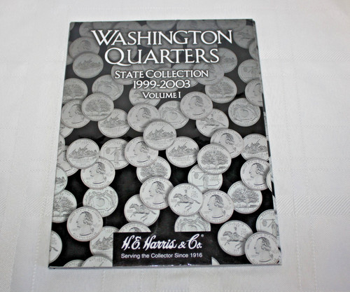 Harris Coin Folder 1999-2003 Washington Quarters State Collection 56 Coins READ