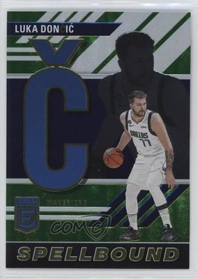 2023-24 Donruss Elite Spellbound Neon Green 29/75 Luka Doncic Dončić #28 17pt