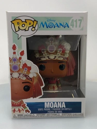 Funko POP! Disney Moana Ceremony Outfit #417 Vinyl Figure DAMAGED BOX SEE PICS