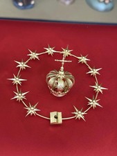 Handmade 12 Star Gold Halo Crown for Virgin Mary Statue 11-20" Catholic