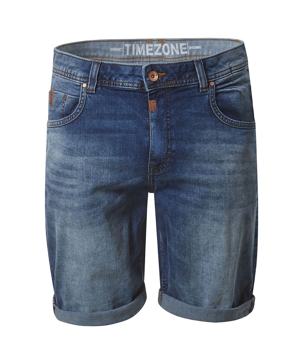 TIMEZONE Herren Jeans Shorts REGULAR JACKYTZ SHORT Mid Waist Regular Fit Blau