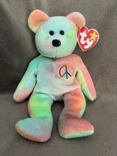 Ty Beanie Baby - Peace Bear 8.5" Stuffed Animal Plush w/Tag