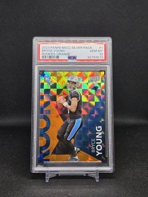 2023 Panini National Bryce Young Rookie Orange /199 Panthers RC PSA 10