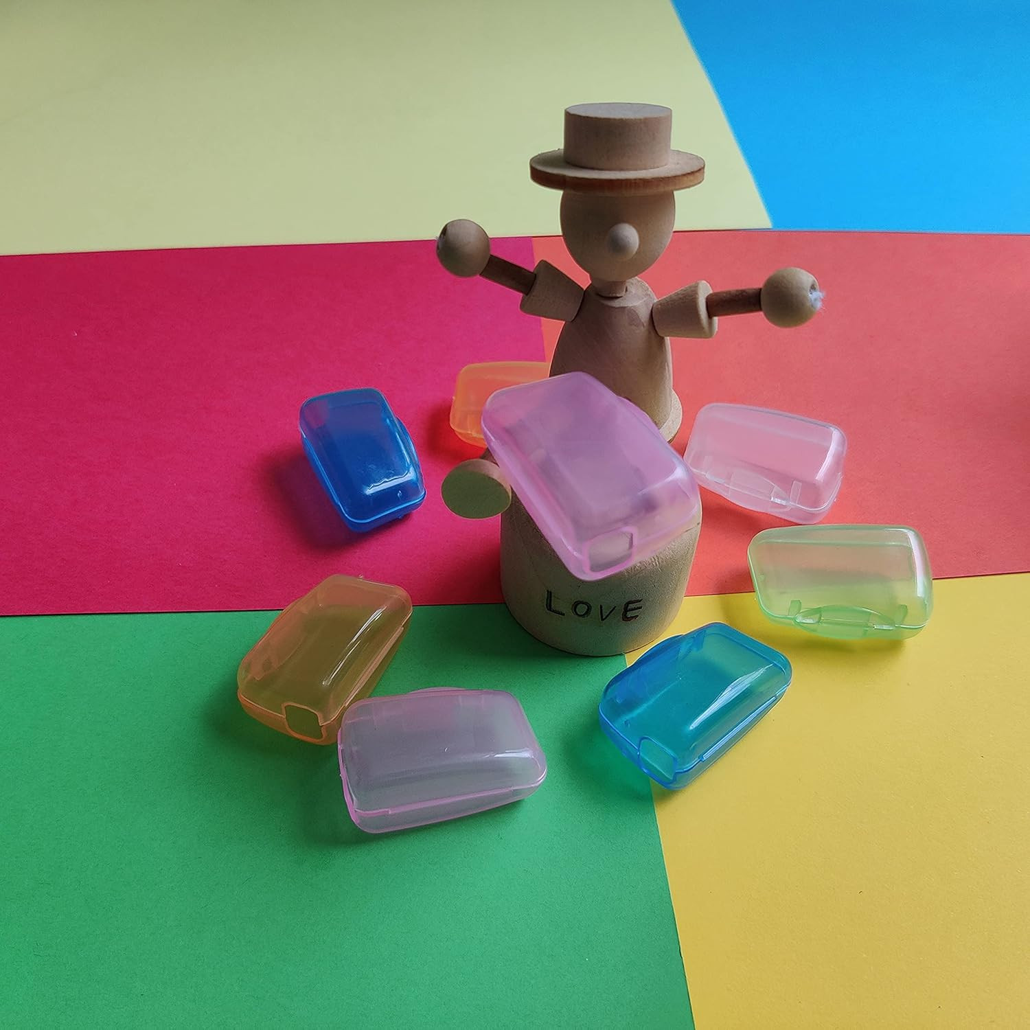 10 Pieces Portable Toothbrush Containers Travel Toothbrush Cap Cover Tooth Brush