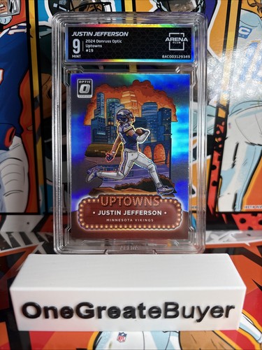 2024 Panini Donruss Optic Uptowns Justin Jefferson #19 SSP Arena Club 9 MINT PSA