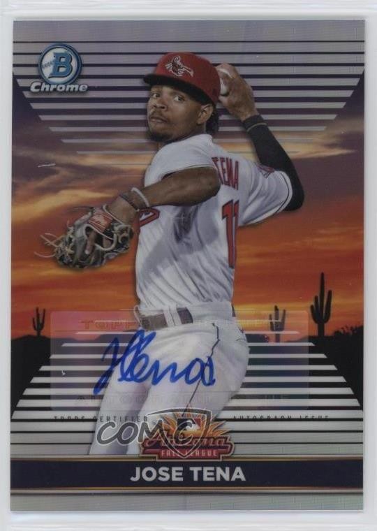 2022 Bowman Chrome 2021 AFL Fall Stars Auto /100 Jose Tena #AFLS-17 Auto