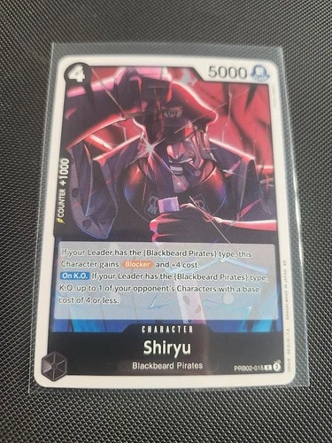 Shiryu PRB02-015 Rare Foil One Piece TCG NM