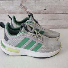 Adidas Racer TR23 Shoes Gray Green ID5981 Size 1.5 Big Kids