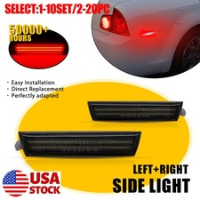 2-20x Smoked Red Led Side Marker Lights For Chevrolet Malibu 15271116 15271117