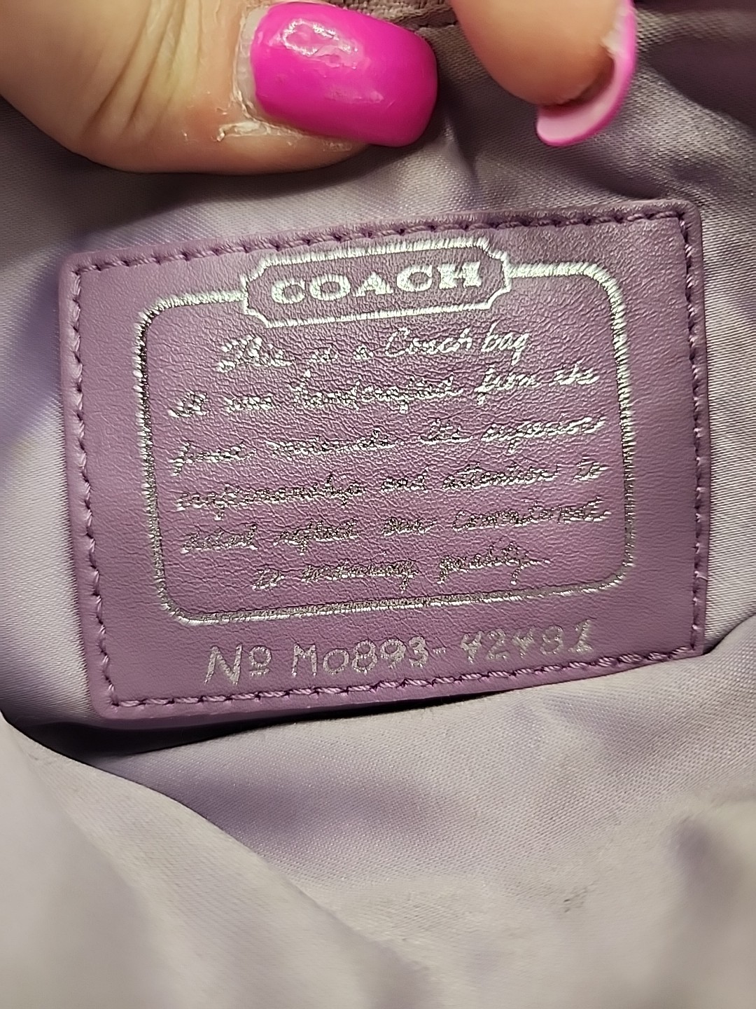 COACH SIGNATURE STRIPE PATCHWORK SWINGPACK 42581 … - image 12