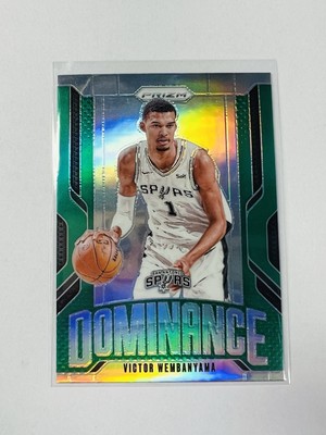VICTOR WEMBANYAMA 2024-25 Panini Prizm Dominance Green Prizm #7