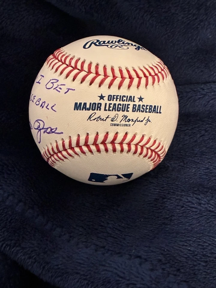 Pete Rose "Lo siento, apuesto al béisbol" béisbol firmado - Certificado JSA Foto 2 de 2