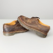 Dr Doc Martens Mens 11 US/ 10 UK 3989/59 Brown Brogue Wingtip Shoes England Made