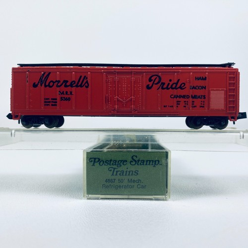 Sellos postales Aurora de colección escala N trenes por TRIX 4867 Morrell's 50' frigorífico coche | Zustand: Used