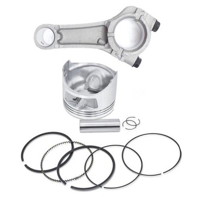 New Piston and Rings Pin Clips Set Connecting Rod Compatible With Honda GXV390