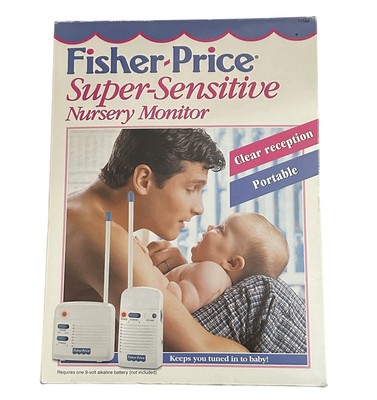 Vintage 1999 Fisher Price Super Sensitive Nursery Monitor Prop Tested Works