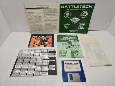 BattleTech w/ Manual & Inserts 3.5'' Commodore Amiga