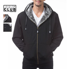 Pro Club Men's Heavyweight Pile Full Zip Hoodie