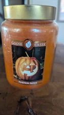 Goose Creek Pumpkin Patch 24oz Large Jar Candle 2 wick NEW VERY RARE & RETIRED