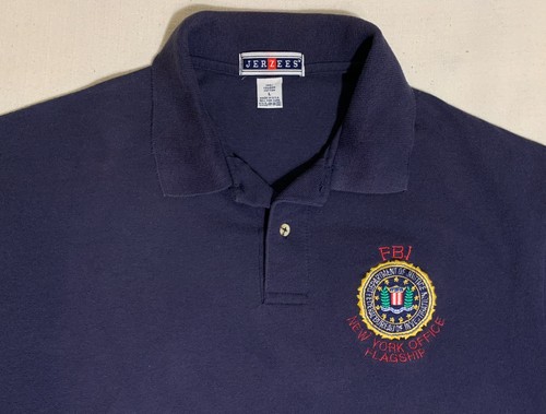 FBI Polo Shirt Sz L New York City New York Police NYPD LAPD - Picture 3 of 6