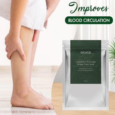 Ginger Lymphatic Drainage Foot Soak Bags - Muscle Relief, Detox, Reduce Swelling