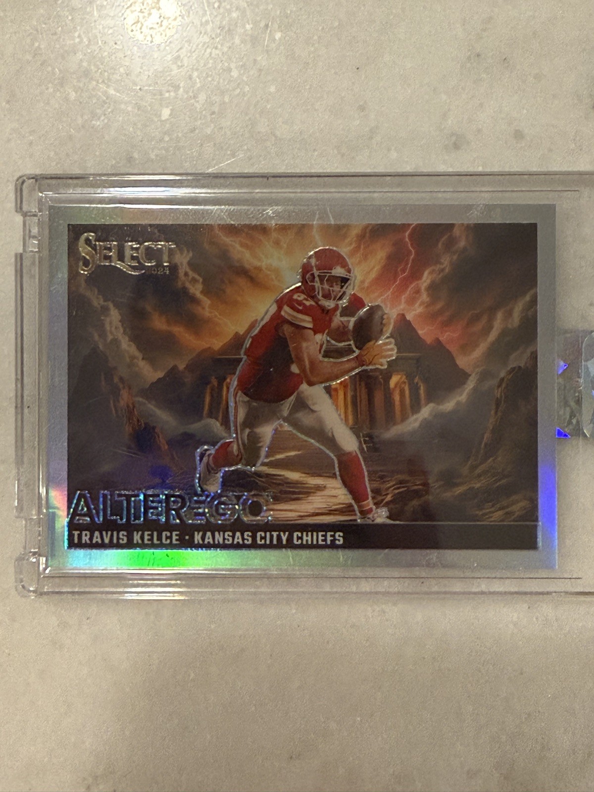 TRAVIS KELCE 2024 SELECT ALTER EGO SILVER PRIZM SP CHIEFS