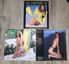 Elle Macpherson SWIMSUIT CALENDAR LOT 1992 1993 1994  15X15 Vintage