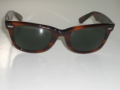 【美品】RAY-BAN 80s ヴィンテージ B&L ウェイファーラー 5022 1980s B&L RAYBAN WAYFARER 1 AMBER size50/22 with B&L G15 GLASS
